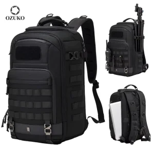 Men’s Waterproof Molle Compatible Backpack Multi pocket Assault Pack for Hiking camping and Outdoors