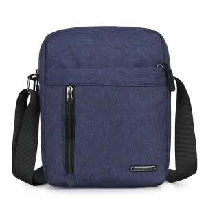 Men’s Waterproof Nylon Crossbody Messenger Bag Fashion Small Sling Shoulder Bag for Casual Work Business