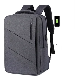 Men’s Waterproof Nylon Laptop Backpack With USB Port Oxford Material Business Commuting and Sport Backpack