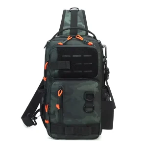 Men’s Waterproof Nylon Zipper Chest Bag Sling Bag