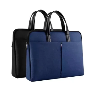 Men’s Waterproof Oxford Business Briefcase Slim Laptop Document Bag for Office & Travel Custom Logo MOQ 50pcs