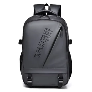 Men’s Waterproof Oxford Laptop Backpack Scalable Polyester Lining Cross Border Business School Bag Zipper Closure Type