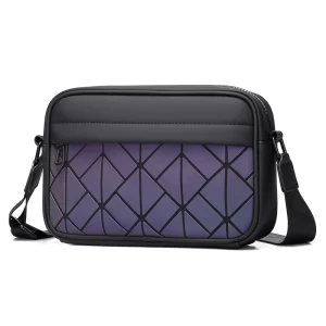 Men’s Waterproof PU Exercise & Leisure Crossbody Bag Fashion Outdoor Messenger Bag