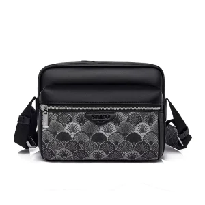 Men’s Waterproof PVC Shoulder Bag with Adjustable Strap