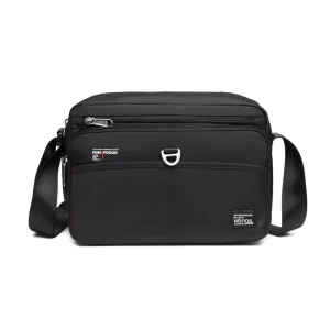 Men’s Waterproof Polyester Crossbody Shoulder Bag Custom Logo Casual Large Capacity Multifunctional Sling Bag
