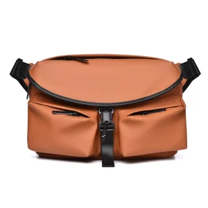 Men’s Waterproof Super Light Wear Resistant Nylon Chest Bag for Commuting Cycling with 11 Inch Laptop Compatibility