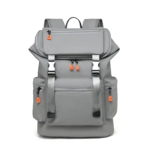 Men’s Waterproof Travel Backpack Multifunctional Business Laptop Bag Outdoor Casual Solid Color Computer Bag