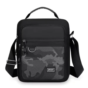 Men’s Waterproof & Wear Resistant Camouflage Multi Pocket Crossbody Bag Fashionable Wearable Messenger Bag