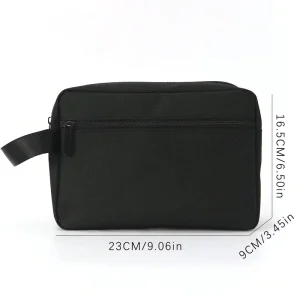 Men’s Women’s Cross Border Travel Cosmetic Storage Handbag Fashionable Polyester Beauty Washing Bag Zipper Closure Letter