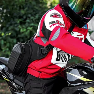Men’s & Women’s Multifunctional Luminous Motorcycle Riding Cross Body Waist Bag with Polyester Material for Outdoor Sports