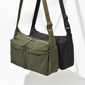 Men’s Women’s Nylon Crossbody Shoulder Tote Bag Lightweight Waterproof Large capacity Messenger Bag