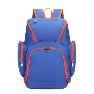 Men’s Women’s Oxford Cloth Gym Bag Large Capacity Travel Backpack Water-Repellent Feature Letter for Basketball