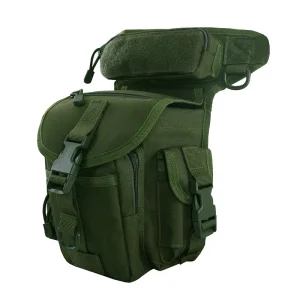 Men’s Women’s Tactical Waist Bag Outdoor Multi Pocket Fanny Pouch for Travel Bike Cycling Motorcycle Riding Drop Leg Thigh Bag