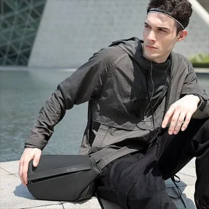 Men’s Workwear style Crossbody Bag Japanese Style Functional Cycling Messenger Sports Shoulder Super Lightweight Breathable