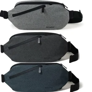 Men’s Youth Student Waist Bag Chest Bag Sports Fashion Waterproof Tear Resistant Polyester Zipper Portable Customizable All