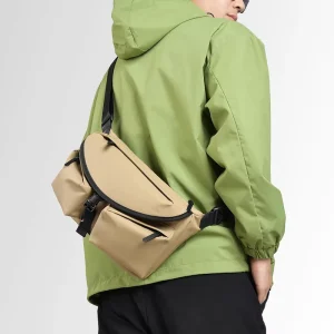Mens and Womens Fashion Nylon Chest Bag with Zipper Closure Portable Design 30x8x19CM for Daily Use & Travel