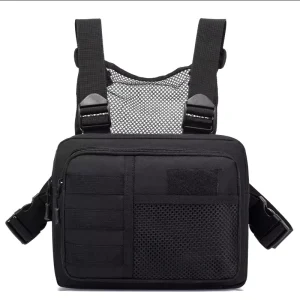 Men’s and Women’s Tactical Vest Bag for Outdoor Training Waterproof Camouflage Breast Bag Light Chest Equipment