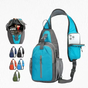 Men’s and Women’s Waterproof Chest Crossbody Sling Backpack for Outdoor Hiking Anti-Theft and Portable Design