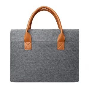 Men’s briefcase retro computer bag light and simple business style information bag