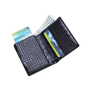 Minimalist Metal Mens Rfid Wallet Aluminium
