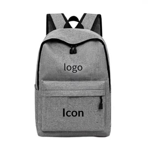 Minimalist Travel Casual Men’s Lightweight Charging Large Capacity Business Laptop Backpack Polyester Customization Oxford