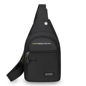 Model Fashionable Storage Bag Men’s Oxford Casual Chest Bag Large Capacity and Waterproof Design