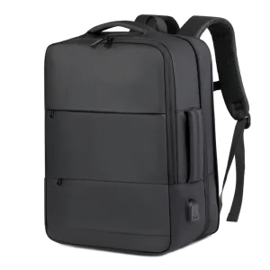 Modern Men’s Anti Theft Backpack Large Capacity Business Travel Bag Laptop Compartment
