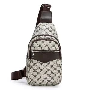 Most Popular Casual Men’s Bags Messenger Bag for Men Leather Man Shoulder Bag with Print Men’s Fashion Sport Chest Bag