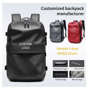 Multi Color Durable Oxford Waterproof Compression Travel Bags TSA Lock 17″ Laptop Compartment Dry Wet Separation Backpack Bag