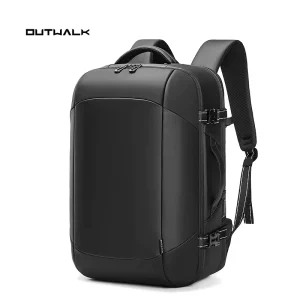 Multi Compartment Vacuum Compression Backpack Large Capacity USB Port Massage Straps Waterproof Men’s Laptop Backpack
