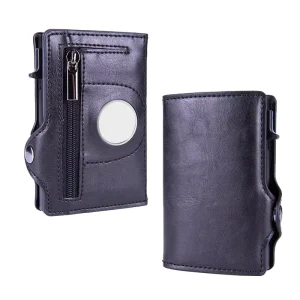 Multi Functional 3-in-1 RFID Men’s Wallet PU Leather Aluminum