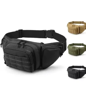 Multi Functional Hidden Sports Waterproof Waist Bag Hiking and Cycling Bag Waist Bag Men’s Outdoor Tactical Bag