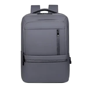 Multi-function USB Charging Laptop Backpack Business Leisure Travel Bag Zipper Closure Waterproof Computer Bag