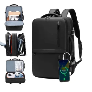 Multi functional Men’s Backpack Dry Wet Separation Business Backpack Oxford Cloth Waterproof Travel Bag