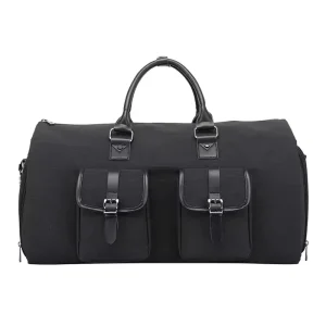 Multi-pocket Waterproof Leisure Custom Garment Duffle Bag Folding Suit Travel Bag With Shoe Compartment