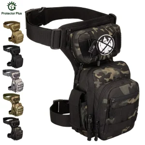 Multifunction Tactical Outdoor Motorcycling Drop Leg Bag Waterproof Men Hiking Traveling Waist Tactical Leg Thigh Bag