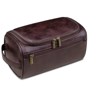 Multifunction Trend Case Travel Leather Toiletry Cosmetic Bags For Men Waterproof Washing Bags