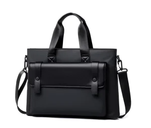Multifunctional 15 inch Polyester Laptop Bag Waterproof Men’s Business Travel Office Shoulder and Handheld Laptop Bag