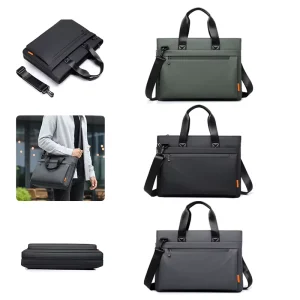 Multifunctional Briefcase for Business Travel Large Capacity Crossbody Bag Expandable Fashionable Shoulder Bag