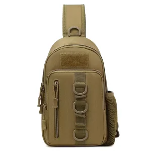 Multifunctional Camouflage Tactical Chest Bag Cross Body Bag Waterproof Oxford Zipper Durable Men’s