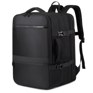 Multifunctional Computer Bag Men’s Business Backpack Lightweight Oxford 20-35L Expansion Polyester Lining Zipper School Bag