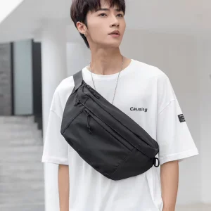Multifunctional Custom Print Large Capacity Travel Money Belt Men’s Chest Belt Waist Bag Fanny Pack For Outdoor Use
