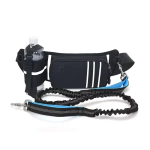 Multifunctional Dog Walking Polyester Waist Bag Water Bottle Elastic Rope Chain Anti-Theft String Closure Unisex Running Fitness