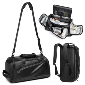 Multifunctional Gym Bag for Men Women with Shoe Wet Compartment Duffle Bag for Travel Sports Fitness Workout Sling Duffle Bag