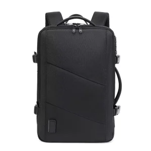 Multifunctional Oxford Polyester Men’s Business 20-inch Travel Computer Backpack Large Capacity Laptop Expansion