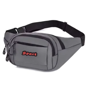 Multifunctional Oxford Sports Waist/Chest Bag Large Capacity Men’s Women’s Waterproof Zipper Closure Outdoor Mobile Phone