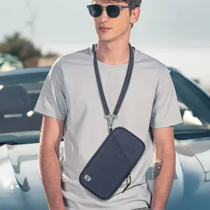 Multifunctional PU Fashion Passport Bag Large Capacity Family Document Storage Travel Waterproof RFID Anti theft Card Bag