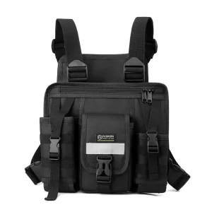 Multifunctional Tactical Reflective Running Rig Vest Pack Men’s Chest Bag