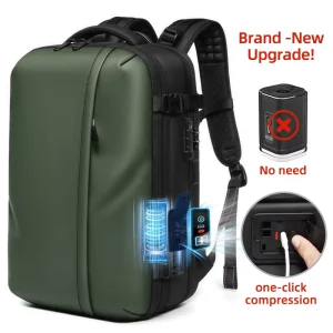 Multifunctional Vacuum Air Compression Travel Backpack for Men 17 Inch Laptop Bag Sac a dos Compresseur Travel Bag