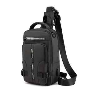 Multifunctional Waist Shoulder Bag Crossbody USB Fitness Fanny Pack Waterproof Men’s Sport Chest Bag